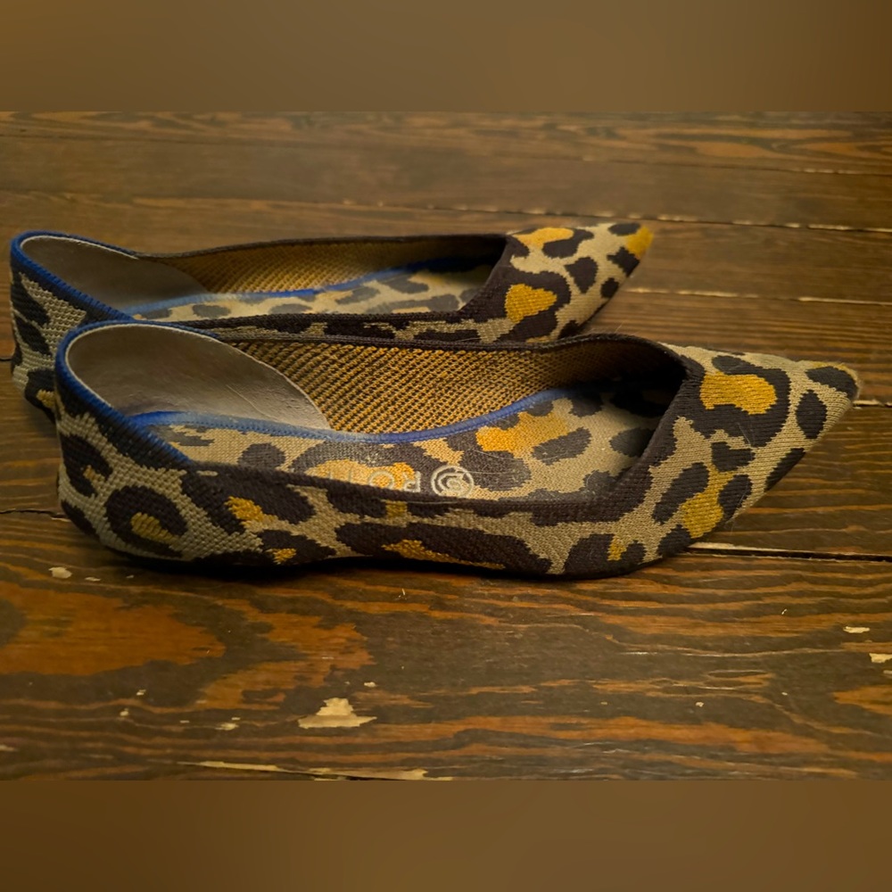 Rothy’s The Point In Leopard Print, Size 9.5 - image 1